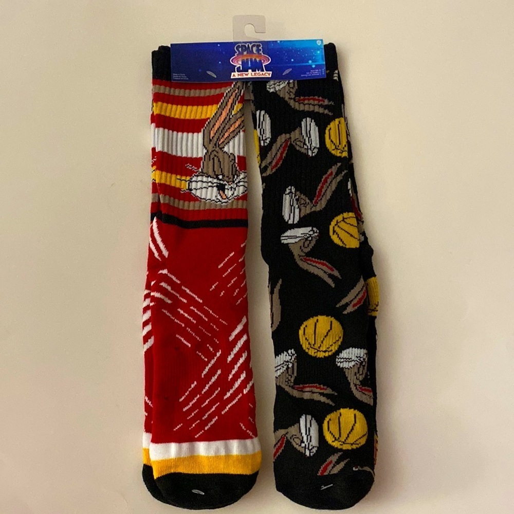 NWT space jam socks 2 pairs